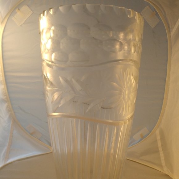 Ramona tapered crystal vase - Picture 1 of 4